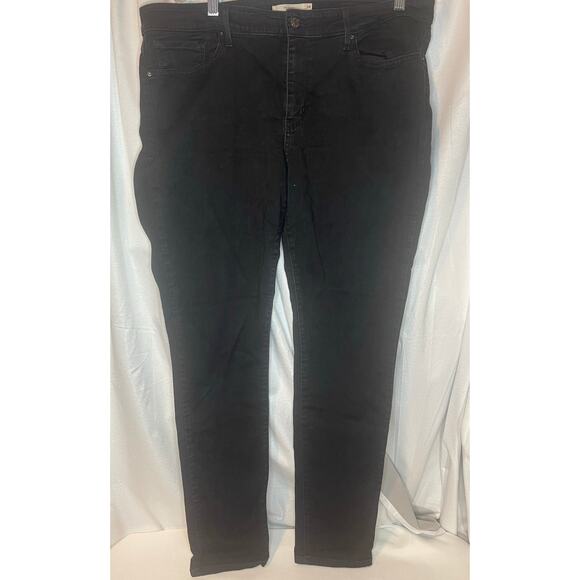 Levi 711Skinny Jeans Waterless Black Label Size 34 - Picture 1 of 10